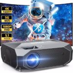 4K Projector With 5G Wi-Fi And Bluetooth