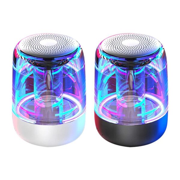 Portable Bluetooth Wireless Speaker with Color LED Light