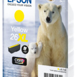26XL Polar bear Claria Premium Single Yellow Ink